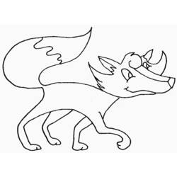 Раскраска: лисица (Животные) #15002 - Бесплатные раскраски для печати