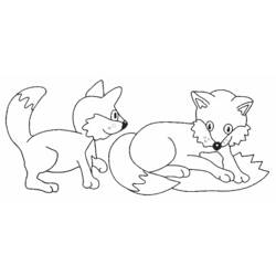 Раскраска: лисица (Животные) #15012 - Бесплатные раскраски для печати