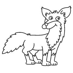 Раскраска: лисица (Животные) #15016 - Бесплатные раскраски для печати