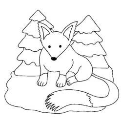 Раскраска: лисица (Животные) #15028 - Бесплатные раскраски для печати