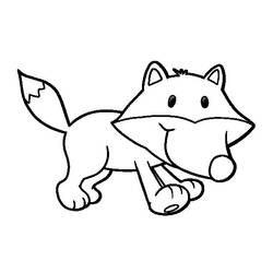 Раскраска: лисица (Животные) #15041 - Бесплатные раскраски для печати