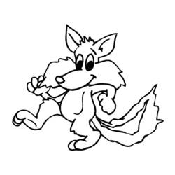 Раскраска: лисица (Животные) #15043 - Бесплатные раскраски для печати