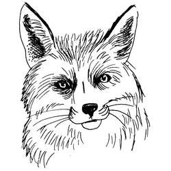 Раскраска: лисица (Животные) #15044 - Бесплатные раскраски для печати