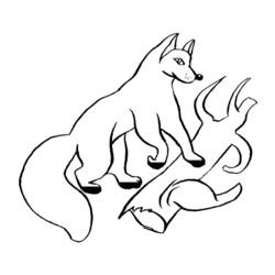 Раскраска: лисица (Животные) #15064 - Бесплатные раскраски для печати