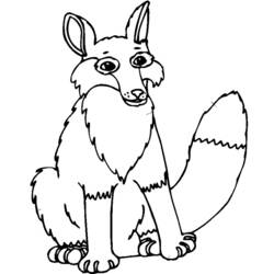 Раскраска: лисица (Животные) #15083 - Бесплатные раскраски для печати