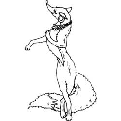 Раскраска: лисица (Животные) #15109 - Бесплатные раскраски для печати