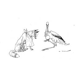 Раскраска: лисица (Животные) #15114 - Бесплатные раскраски для печати