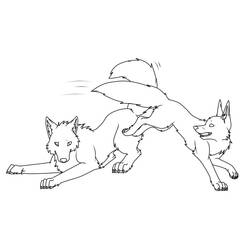 Раскраска: лисица (Животные) #15125 - Бесплатные раскраски для печати