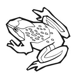 Раскраска: лягушка (Животные) #7588 - Бесплатные раскраски для печати