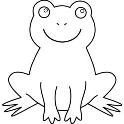 Раскраска: лягушка (Животные) #7600 - Бесплатные раскраски для печати