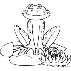 Раскраска: лягушка (Животные) #7632 - Бесплатные раскраски для печати