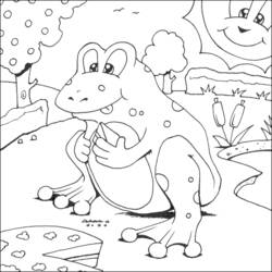 Раскраска: лягушка (Животные) #7692 - Бесплатные раскраски для печати