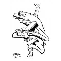 Раскраска: лягушка (Животные) #7720 - Бесплатные раскраски для печати