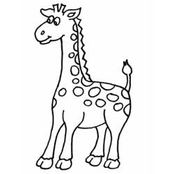 Раскраска: жираф (Животные) #7218 - Бесплатные раскраски для печати