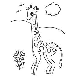 Раскраска: жираф (Животные) #7233 - Бесплатные раскраски для печати