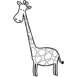 Раскраска: жираф (Животные) #7247 - Бесплатные раскраски для печати
