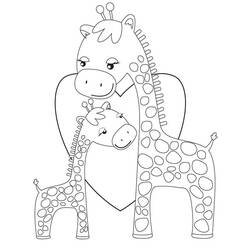 Раскраска: жираф (Животные) #7309 - Бесплатные раскраски для печати