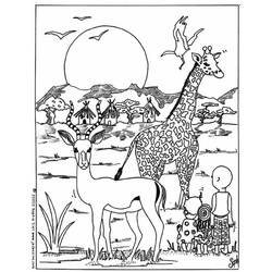 Раскраска: жираф (Животные) #7399 - Бесплатные раскраски для печати