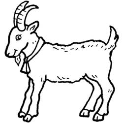Раскраска: коза (Животные) #2361 - Бесплатные раскраски для печати