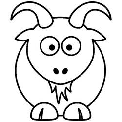 Раскраска: коза (Животные) #2362 - Бесплатные раскраски для печати