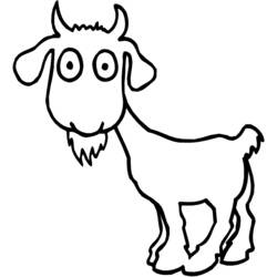 Раскраска: коза (Животные) #2373 - Бесплатные раскраски для печати