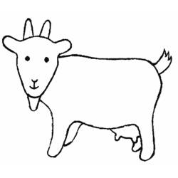 Раскраска: коза (Животные) #2398 - Бесплатные раскраски для печати