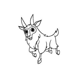 Раскраска: коза (Животные) #2419 - Бесплатные раскраски для печати