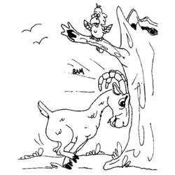 Раскраска: коза (Животные) #2423 - Бесплатные раскраски для печати
