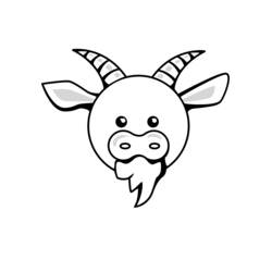 Раскраска: коза (Животные) #2427 - Бесплатные раскраски для печати