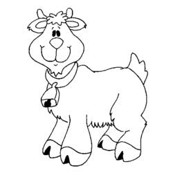 Раскраска: коза (Животные) #2439 - Бесплатные раскраски для печати