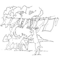 Раскраска: коза (Животные) #2444 - Бесплатные раскраски для печати