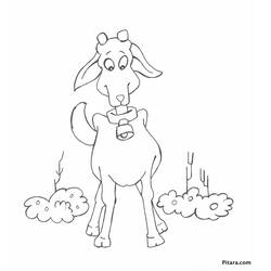 Раскраска: коза (Животные) #2490 - Бесплатные раскраски для печати