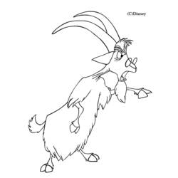 Раскраска: коза (Животные) #2502 - Бесплатные раскраски для печати