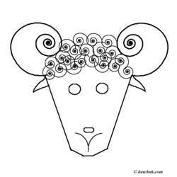 Раскраска: коза (Животные) #2503 - Бесплатные раскраски для печати