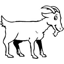Раскраска: коза (Животные) #2522 - Бесплатные раскраски для печати