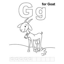 Раскраска: коза (Животные) #2537 - Бесплатные раскраски для печати