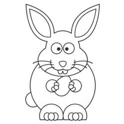 Раскраска: заяц (Животные) #10082 - Бесплатные раскраски для печати