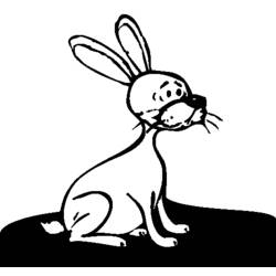 Раскраска: заяц (Животные) #10083 - Бесплатные раскраски для печати