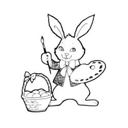 Раскраска: заяц (Животные) #10094 - Бесплатные раскраски для печати