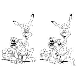 Раскраска: заяц (Животные) #10104 - Бесплатные раскраски для печати