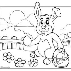 Раскраска: заяц (Животные) #10108 - Бесплатные раскраски для печати