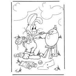 Раскраска: заяц (Животные) #10110 - Бесплатные раскраски для печати