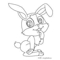 Раскраска: заяц (Животные) #10111 - Бесплатные раскраски для печати