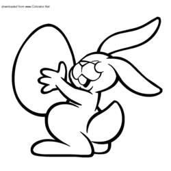 Раскраска: заяц (Животные) #10118 - Бесплатные раскраски для печати