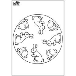 Раскраска: заяц (Животные) #10119 - Бесплатные раскраски для печати