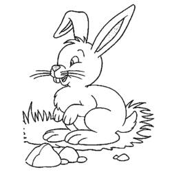 Раскраска: заяц (Животные) #10224 - Бесплатные раскраски для печати