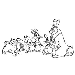 Раскраска: заяц (Животные) #10226 - Бесплатные раскраски для печати