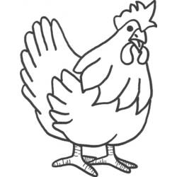 Раскраска: курица (Животные) #17429 - Бесплатные раскраски для печати