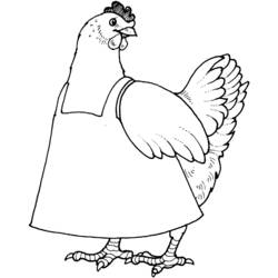 Раскраска: курица (Животные) #17435 - Бесплатные раскраски для печати