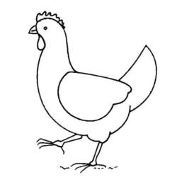 Раскраска: курица (Животные) #17440 - Бесплатные раскраски для печати